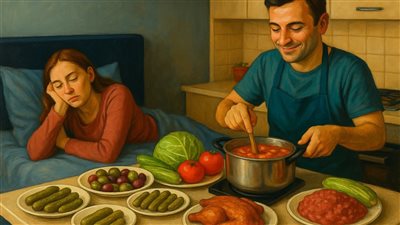 عزومة اخوات جوزي 