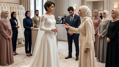 وانا بقيس فستان الفرح